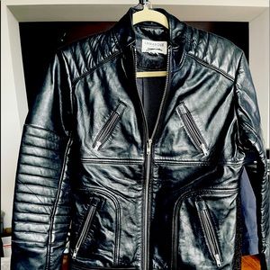 LAMARQUE leather biker jacket.